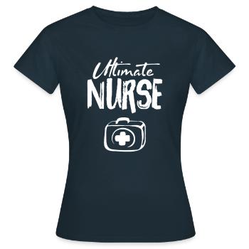 Infirmière infirmière - T-shirt Femme - marine - Devant - AI Model Female 172 dark (172cm)