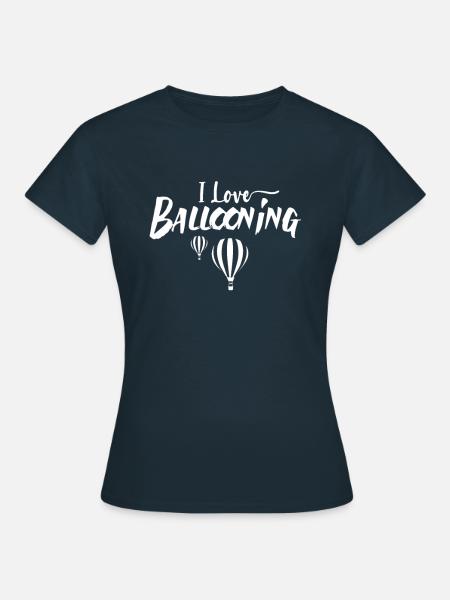 Heißluftballon Flug - Frauen T-Shirt - Navy