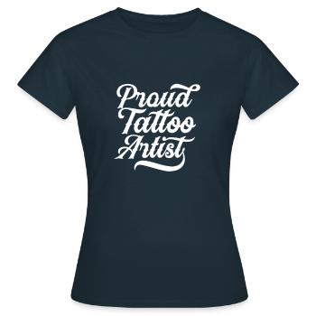 Tattoo Tattoo Tattoo Tattoo - Women's T-Shirt - navy - Front - AI Model Female 172 dark (172cm)