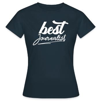 Journalist - Frauen T-Shirt - Navy - Vorne - AI Model Female 172 dark (172cm)