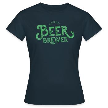 Brasser la bière - T-shirt Femme - marine - Devant - AI Model Female 172 dark (172cm)