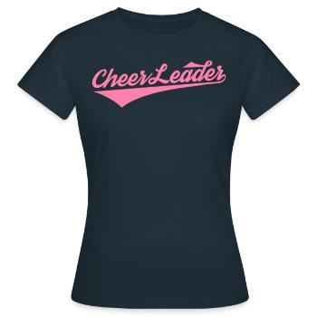 Cheerleading - Frauen T-Shirt - Navy - Vorne - AI Model Female 172 dark (172cm)