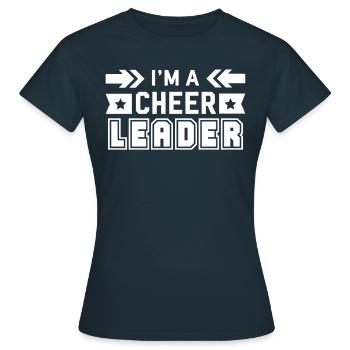 Cheerleading - T-shirt Femme - marine - Devant - AI Model Female 172 dark (172cm)