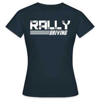 Rallye Fahrer - Frauen T-Shirt - Navy - Vorne - AI Model Female 172 dark (172cm)