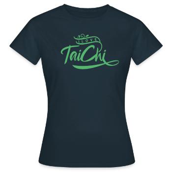 J'adore le tai chi - T-shirt Femme - marine - Devant - AI Model Female 172 dark (172cm)