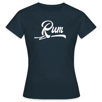 Rum Liebhaber - Frauen T-Shirt - Navy - Vorne - AI Model Female 172 dark (172cm)