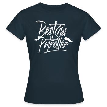 Sauvetage des pistes - T-shirt Femme - marine - Devant - AI Model Female 172 dark (172cm)