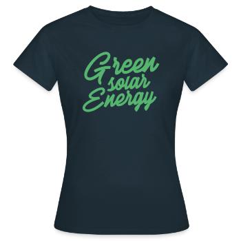 Electricité Energie solaire Energie solaire Energie solaire Energie solaire - T-shirt Femme - marine - Devant - AI Model Female 172 dark (172cm)