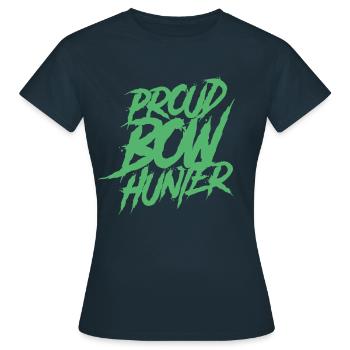 Archer Bow Hunting Bow Hunter Arrow Bow - Women's T-Shirt - navy - Front - AI Model Female 172 dark (172cm)