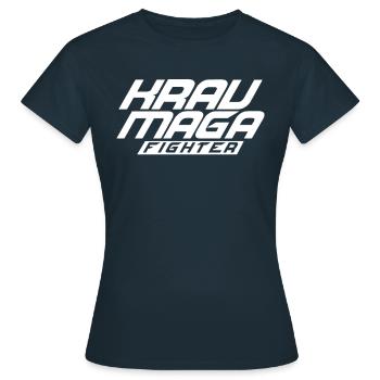 Krav Maga Kämpfer - Frauen T-Shirt - Navy - Vorne - AI Model Female 172 dark (172cm)