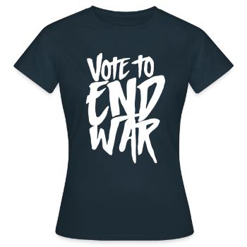 Les guerres de démonstration arrêtent la paix anti-guerre pro paix - T-shirt Femme - marine - Devant - AI Model Female 172 dark (172cm)