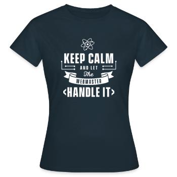 Developer Website Webmaster Web Master Team - Women's T-Shirt - navy - Front - AI Model Female 172 dark (172cm)