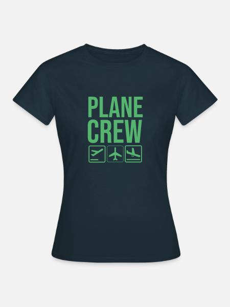 Flugzeug - Frauen T-Shirt - Navy
