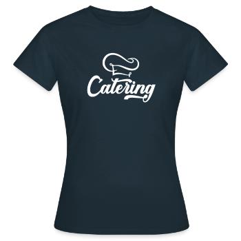 Traiteur Service de livraison Service de fête Traiteur - T-shirt Femme - marine - Devant - AI Model Female 172 dark (172cm)