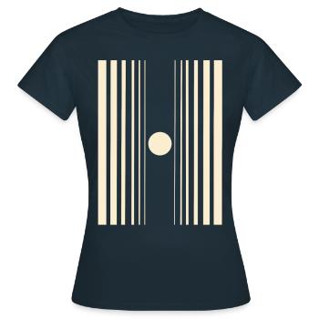 Effet doppler de conception Nerd - T-shirt Femme - marine - Devant - AI Model Female 172 dark (172cm)