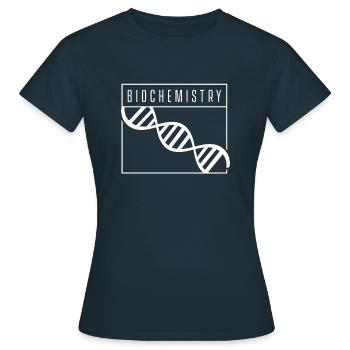 Biochimie ADN Biotechnologie Biochimiste Biochimie - T-shirt Femme - marine - Devant - AI Model Female 172 dark (172cm)