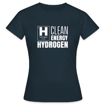 Clean Energy Hydrogen H Hydrogen - Women's T-Shirt - navy - Front - AI Model Female 172 dark (172cm)