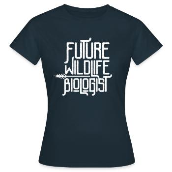 Wildlife Biology Wildlife Biologist Wildlife Biologist Profession - Women's T-Shirt - navy - Front - AI Model Female 172 dark (172cm)