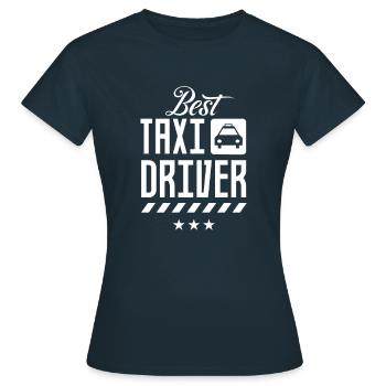 Meilleur Taxi Driver Company Taxi Taxis - T-shirt Femme - marine - Devant - AI Model Female 172 dark (172cm)