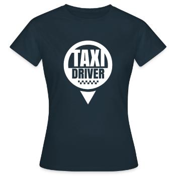 Les chauffeurs de taxi taxis société de taxi - T-shirt Femme - marine - Devant - AI Model Female 172 dark (172cm)