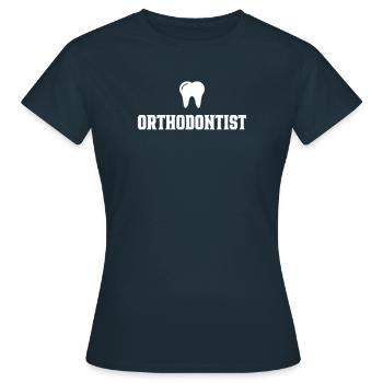 Orthodontic sandam orthodontics jaw practice - Women's T-Shirt - navy - Front - AI Model Female 172 dark (172cm)
