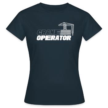 Kranfahrer Kranführer Krane Kran - Frauen T-Shirt - Navy - Vorne - AI Model Female 172 dark (172cm)