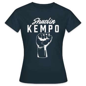 Shaolin Kempo Kenpo Karaté Sports de combat - T-shirt Femme - marine - Devant - AI Model Female 172 dark (172cm)
