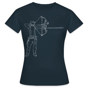 Archer - T-shirt Femme - marine - Devant - AI Model Female 172 dark (172cm)
