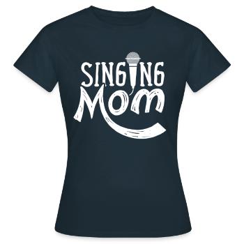 Chanteuse Maman Chant Chant chant chanteur - T-shirt Femme - marine - Devant - AI Model Female 172 dark (172cm)