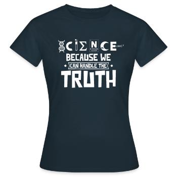 Science Research Scientists Researchers - Women's T-Shirt - navy - Front - AI Model Female 172 dark (172cm)