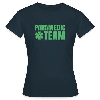 Équipe ambulancier ambulance ambulance - T-shirt Femme - marine - Devant - AI Model Female 172 dark (172cm)
