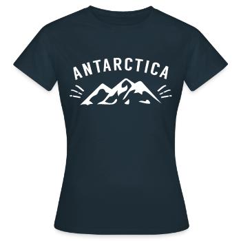 Expédition Antarctique Pingouin Pôle Sud Voyage - T-shirt Femme - marine - Devant - AI Model Female 172 dark (172cm)