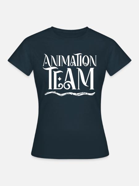 Animationsteam Animation Team Animateur Beruf - Frauen T-Shirt - Navy