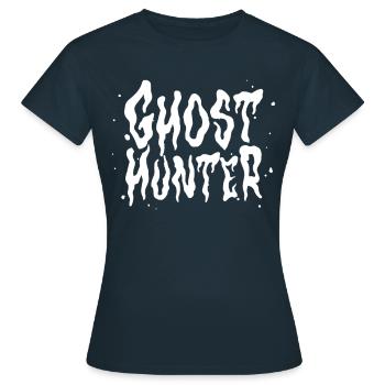 Chasseur de fantômes Chasse aux fantômes Chasse aux fantômes Fantômes - T-shirt Femme - marine - Devant - AI Model Female 172 dark (172cm)