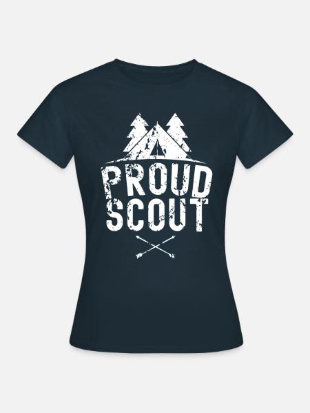 Stolzer Pfadfinder Sippe Pfadfinden Zeltlager - Frauen T-Shirt - Navy