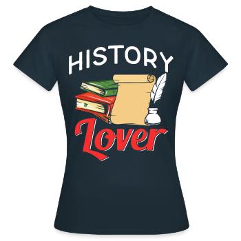 Amateurs d’histoire Historien Profession Histoire - T-shirt Femme - marine - Devant - AI Model Female 172 dark (172cm)