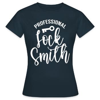 Serrurier professionnel serrurier - T-shirt Femme - marine - Devant - AI Model Female 172 dark (172cm)