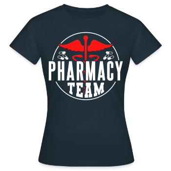 Apotheken Team Apotheke Apotheker Pharmazeut - Frauen T-Shirt - Navy - Vorne - AI Model Female 172 dark (172cm)