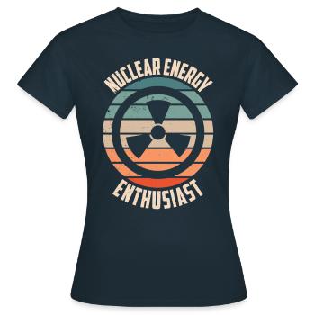 Kernkraft Enthusiast Kernenergie Atomenergie - Frauen T-Shirt - Navy - Vorne - AI Model Female 172 dark (172cm)