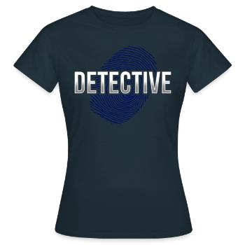 Détective Détective Privé Détective Privé Détective Privé - T-shirt Femme - marine - Devant - AI Model Female 172 dark (172cm)