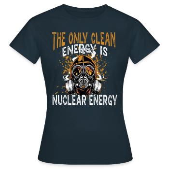 La seule énergie propre est l’énergie nucléaire - T-shirt Femme - marine - Devant - AI Model Female 172 dark (172cm)
