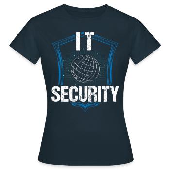 It Security Hack Hacker Hacking Cybersecurity - Women's T-Shirt - navy - Front - AI Model Female 172 dark (172cm)