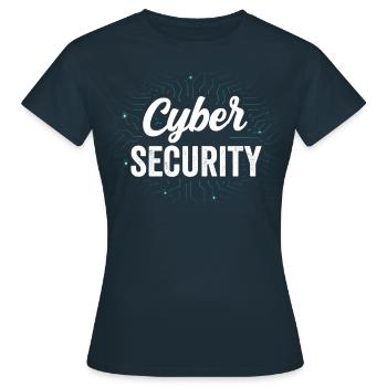 Cybersecurity Hacking Hack Hacker IT Security - Women's T-Shirt - navy - Front - AI Model Female 172 dark (172cm)