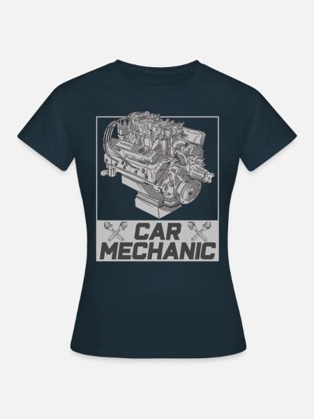 Automechaniker Mechatroniker Beruf Garage - Frauen T-Shirt - Navy