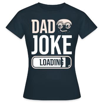 Papa Blague Papa Blague Père Blagues - T-shirt Femme - marine - Devant - AI Model Female 172 dark (172cm)