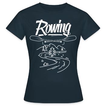 Aviron Aviron Aviron Bateau Aviron - T-shirt Femme - marine - Devant - AI Model Female 172 dark (172cm)