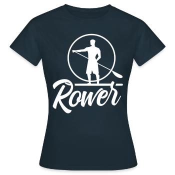 Aviron Aviron Aviron Bateau Aviron - T-shirt Femme - marine - Devant - AI Model Female 172 dark (172cm)
