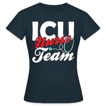 Intensive Care Nurse Team Intensive Care - Women's T-Shirt - navy - Front - AI Model Female 172 dark (172cm)