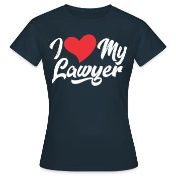J’adore Mon avocat Avocat Avocat Avocat - T-shirt Femme - marine - Devant - AI Model Female 172 dark (172cm)