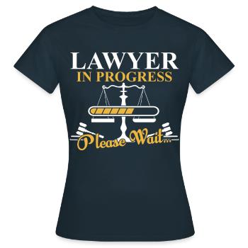 Avocat en cours Avocat Avocat Avocat - T-shirt Femme - marine - Devant - AI Model Female 172 dark (172cm)